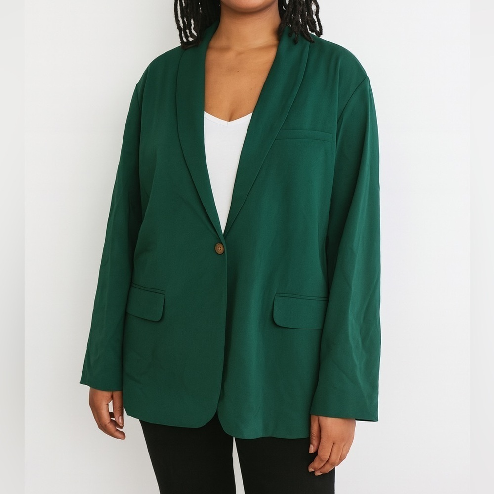 J. Jill Dark Green Blazer Size 3X